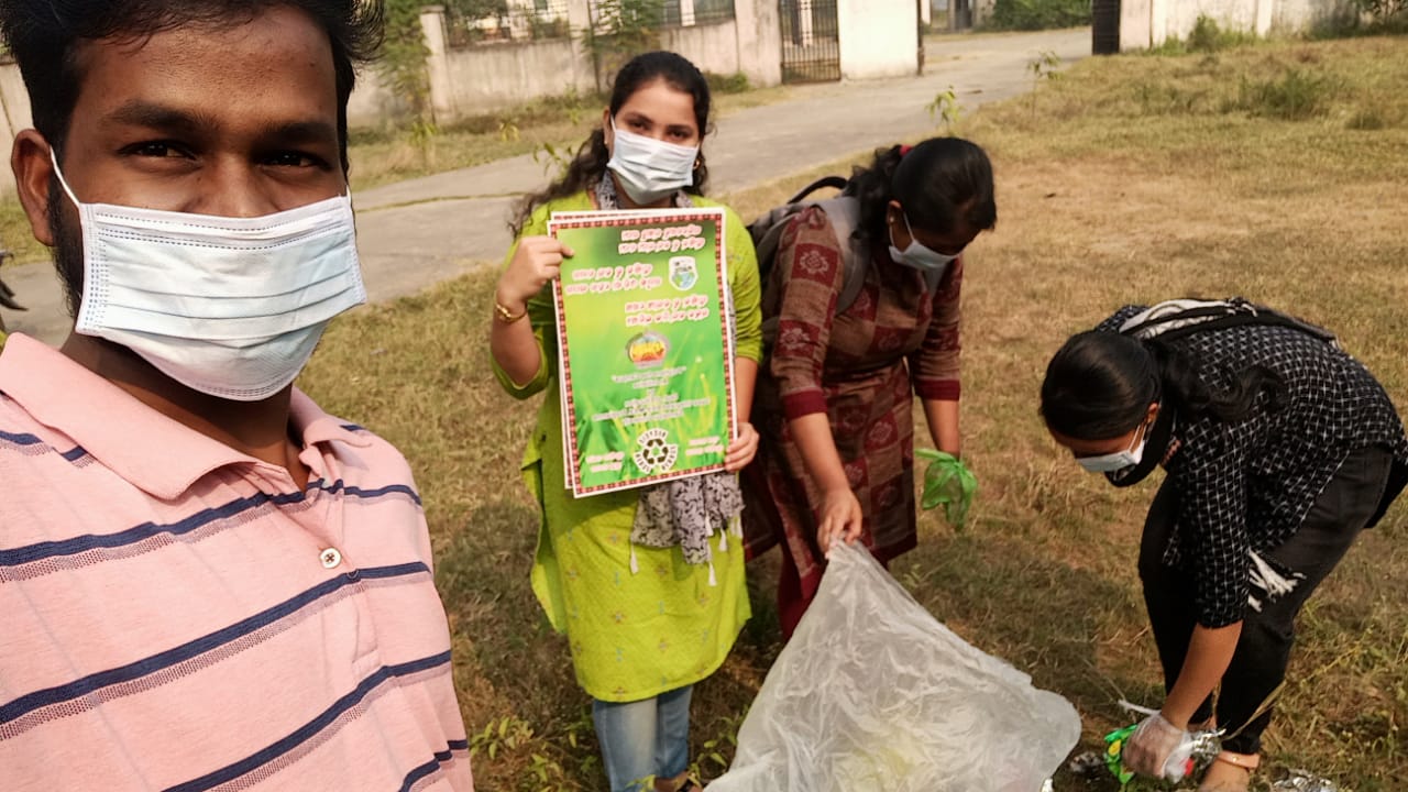 One Day Polythene Free Campus Free Drive, organised by Dept. Of Education, ODISHA