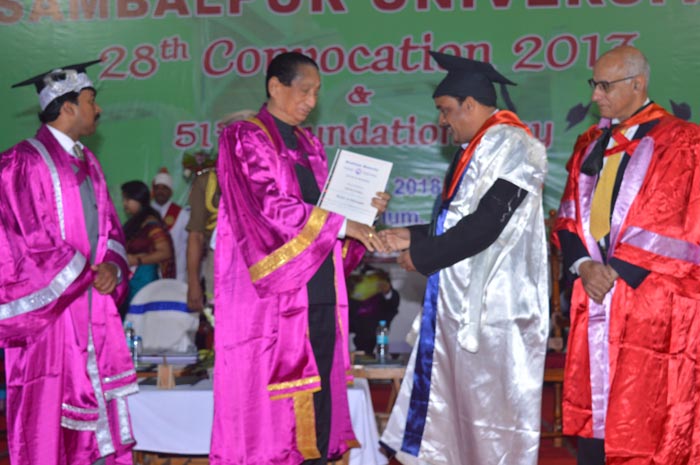 28th Convocation, Sambalpur University on 06th January, 2018
