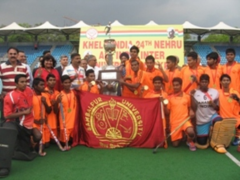 Sambalpur University Champion In 24th All  India Inter University Hockey Men Tournament Held At New Delhi