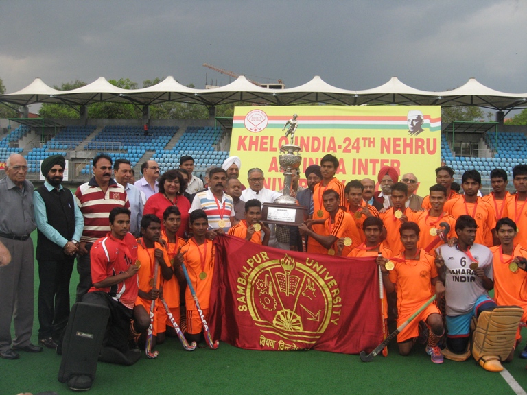 Sambalpur University Champion In 24th All  India Inter University Hockey Men Tournament Held At New Delhi