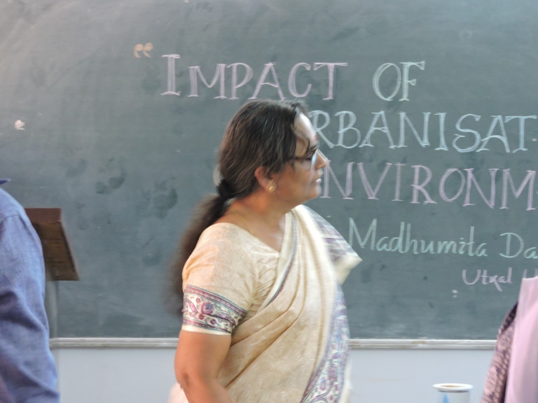 Prof. M.Das, Utkal University, Bhubaneswar ,delivering an extramural lecture