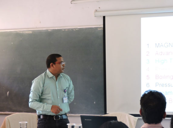 Mr. Priyatham Kumar Bolloju from AMD delivering an extramural lecture