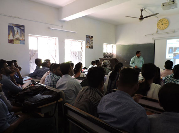 Mr. Priyatham Kumar Bolloju from AMD delivering an extramural lecture
